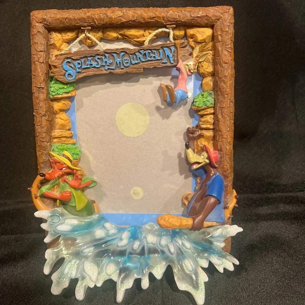 DISNEY Splash Mountain 5x7 4x6 Resin Picture Frame 3D Brer Rabbit‎ Fox and Bear